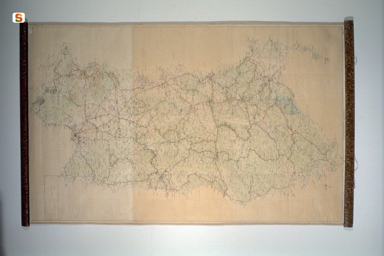 Sardegna, rappresentazione geografica della Sardegna (carta geografica) (sec. XX)