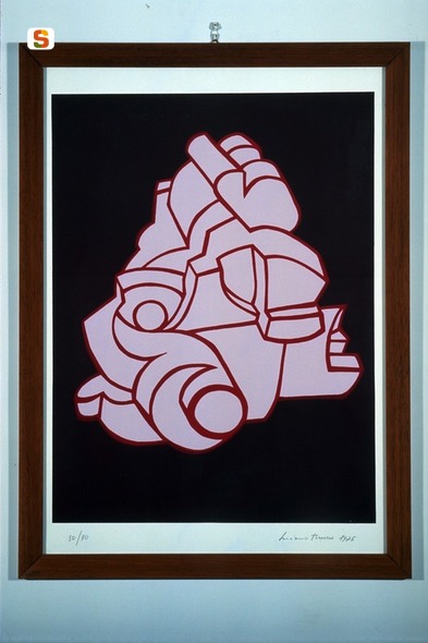 Scultura, soggetto assente (stampa a colori) di Muscu Luciano (sec. XX)