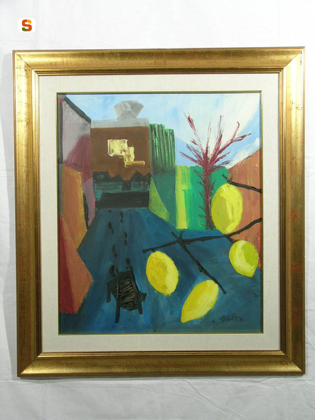 Giardino di limoni, giardino (dipinto) di Tavera Gianfranco (sec. XX)