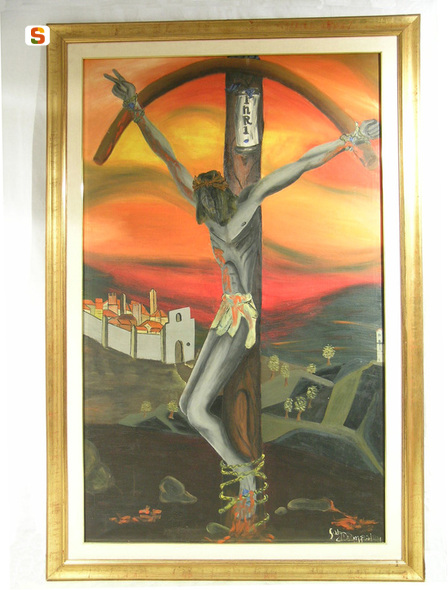 crocifissione di Cristo (dipinto) di Ciampalini Gabrio (sec. XX)