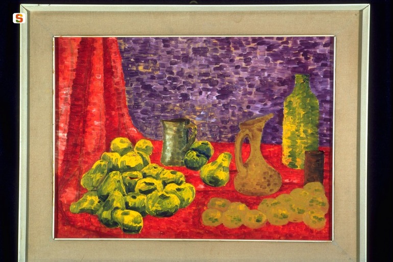 natura morta (dipinto) di Spissu Filomena (sec. XX)