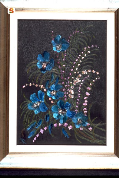 Natura floreale, mazzo di fiori (dipinto) di Scano Doloretta (sec. XX)