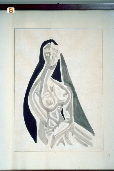 figura femminile (dipinto) (sec. XX)