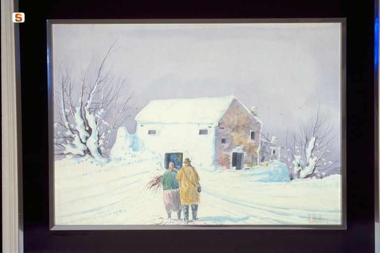 Ritorno a casa (paesaggio con neve) 