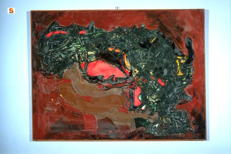 Antitesi spirituale, soggetto assente (dipinto) di Maesano Gianni (sec. XX)
