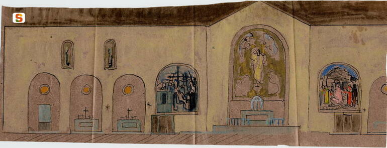 disegno preparatorio di Biasi Giuseppe (sec. XX)