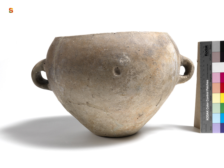olla biansata - cultura nuragica (secc. XIV-XII a.C.)