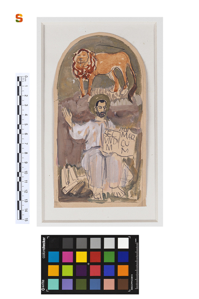 San Marco, San Marco (dipinto) di Biasi Giuseppe (sec. XX)