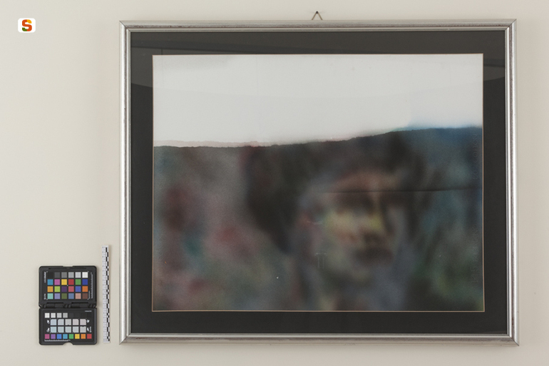 Senza titolo n. 1, testa femminile (dipinto) di Tedde Sandro (sec. XX)