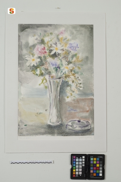 Vaso con fiori, fiori in vaso (stampa a colori) di Galleri Paolo// Galleri Paolo// Galleri Paolo (sec. XX)