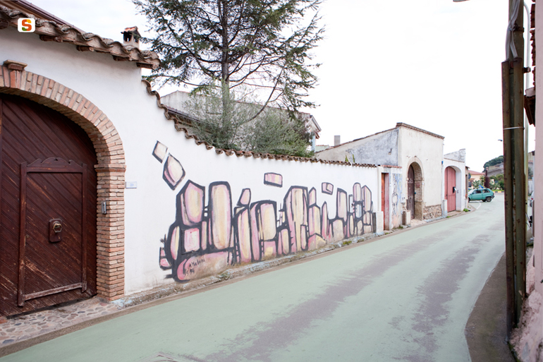 soggetto assente (murale) di Meloni Alessandro (sec. XX)