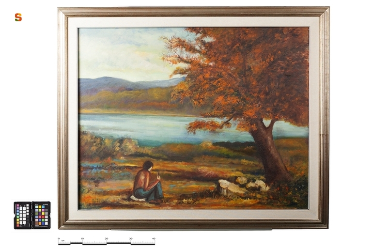 Pastorello, pastore (dipinto) di Moriconi Giovanni (sec. XX)