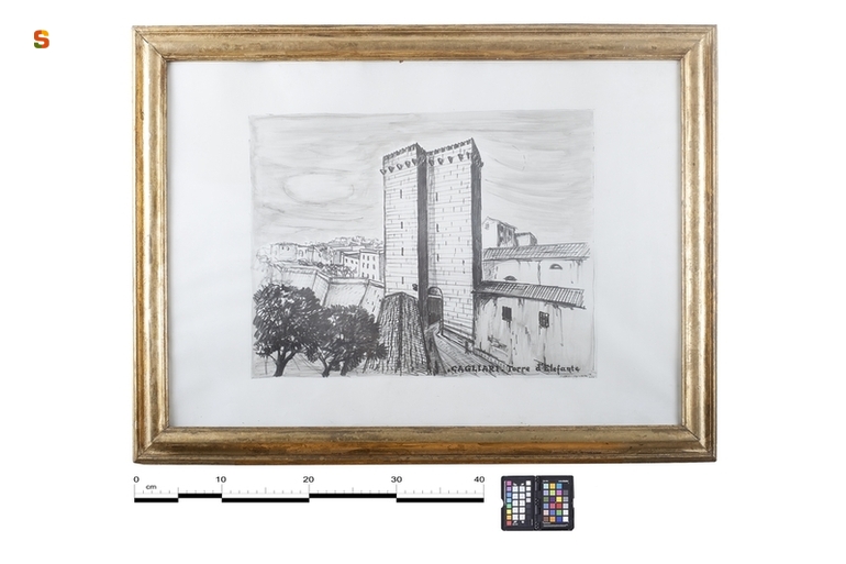 veduta, veduta di città (stampa) di Devoto Oddone (sec. XX)