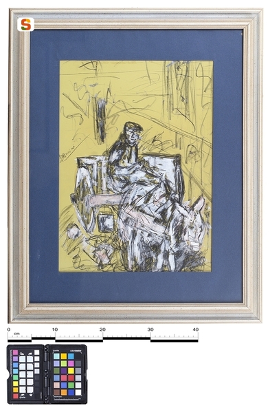 poche speranze per sopravvivere, paesaggio (dipinto) di Marini Luciano (sec. XX)