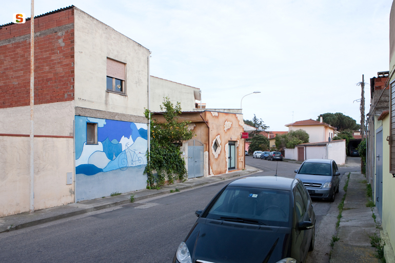 bicicletta (murale) di Limido Nicola (sec. XXI)