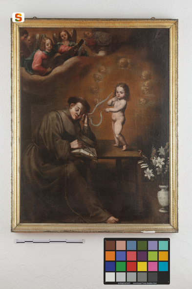 Visione di Sant'Antonio da Padova, Sant'Antonio da Padova (dipinto) di Maestro del Capitolo (sec. XVII)