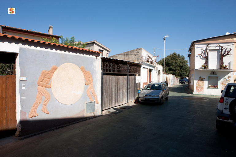 contesa tra figure maschili (rilievo) di Lai Gianfranco// Spiga Cosimo (sec. XX)