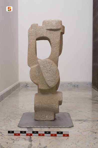 Senza titolo, composizione astratta (scultura) di Muscu Luciano (sec. XX)