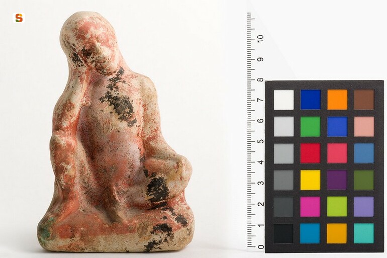 statua maschile - cultura fenicio-punica (secc. V-IV a.C.)