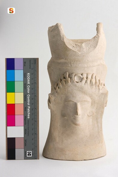 kernos configurato - cultura fenicio-punica (secc. IV-III a.C.)