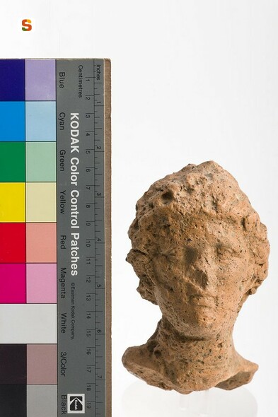 testa maschile - cultura fenicio-punica (secc. IV-III a.C.)