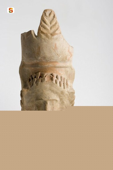 kernos configurato - cultura fenicio-punica (secc. IV-III a.C.)