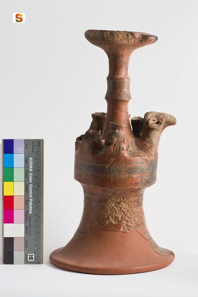 kernos configurato - cultura fenicio-punica (sec. V a.C.)