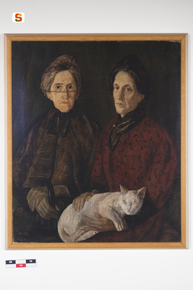 Ritratto alle sorelle, ritratto di figure femminili (dipinto) di Caffè Nino (sec. XX)