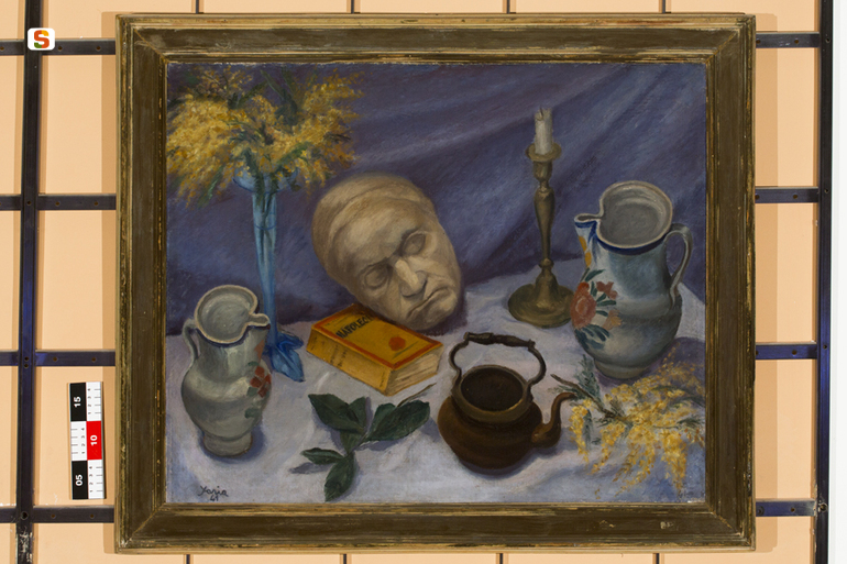 Notturno, natura morta (dipinto) di Yaria Armiro (sec. XX)