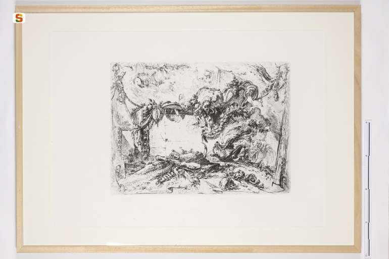 La targa monumentale, capricci (stampa) di Piranesi Giovanni Battista// Piranesi Giovanni Battista// Piranesi Giovanni Battista (sec. XX)